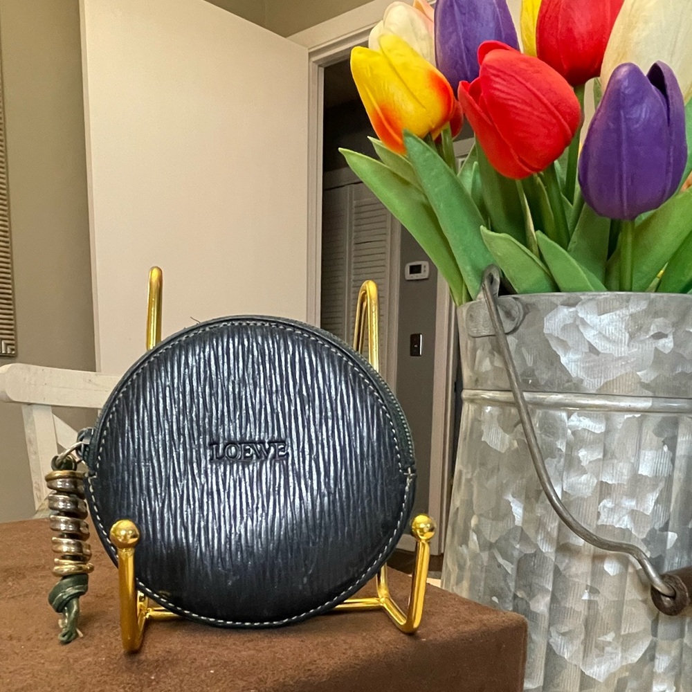 Loewe Round Zipper Coin Pouch